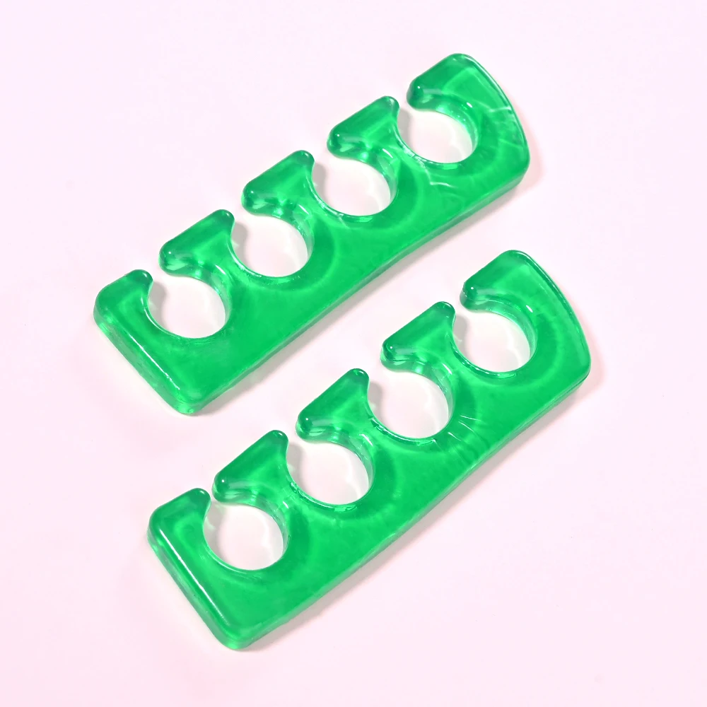 2 unids/set Nail Art separadores de dedos del pie silicona suave esmalte de Gel UV herramientas de belleza manicura pedicura separación del espaciador del dedo del pie