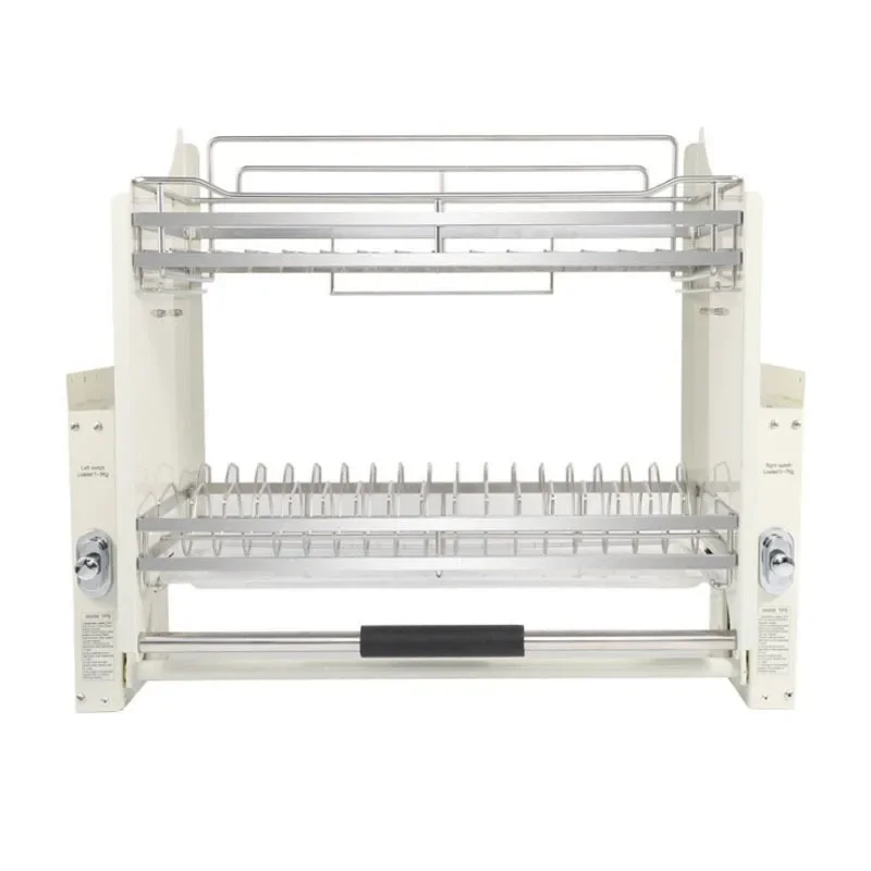 304 stainless steel dishes lift basket hanging cabinet pull-down lift cabinet