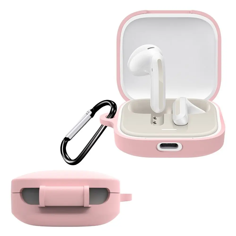 Custodia protettiva in Silicone morbido protezione antiurto antigraffio con custodia a gancio per Redmi Buds 6 Active