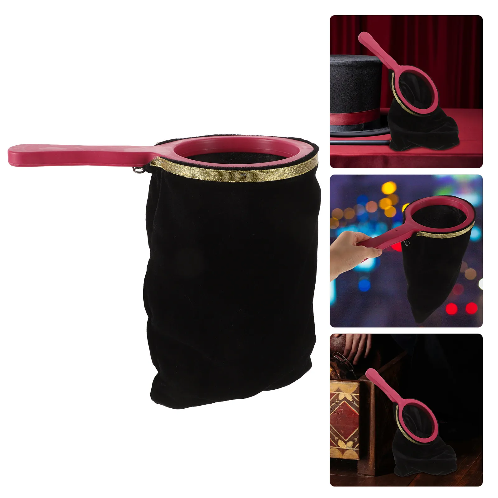 

Spacious Magician Props Bag Elegant for Tricks and Illusions Stage Show Gimmick Bag Accessory