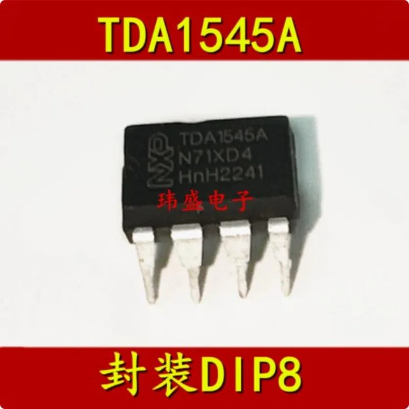 10 pcs TDA1545A  DAC DIP8 TDA1545  Digital-to-analog Converter  Stereo Continuous Calibration