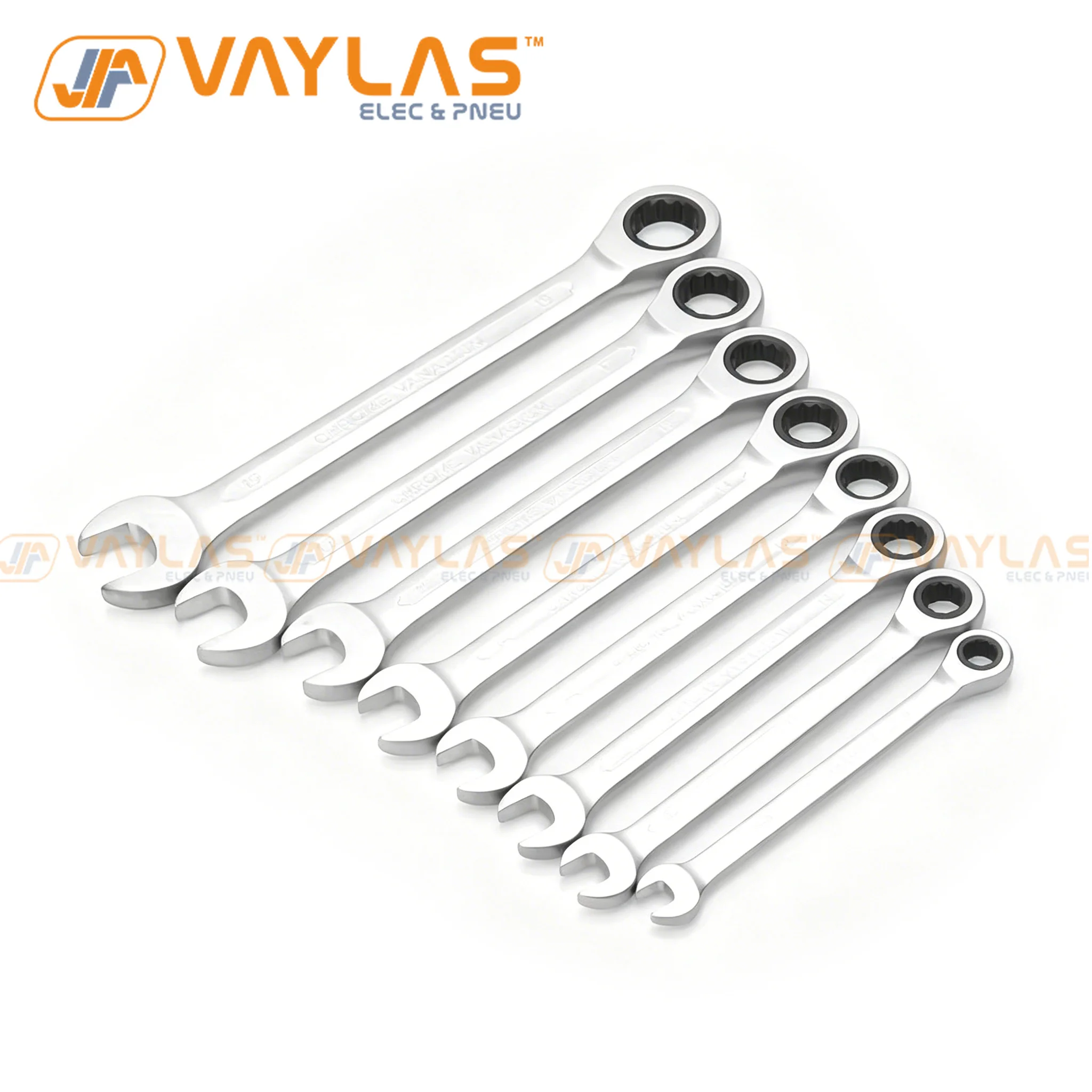 Chave Combinada Polida Dull, Catraca de Cabeça Fixa, Chave Aberta, Ferramentas Manuais, 72T, 8-30mm