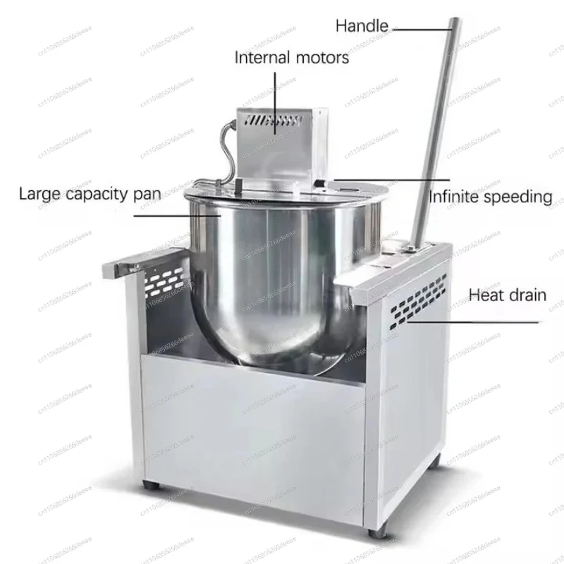 Durable Stainless Steel Industrial Vertical Popcorn Maker for Home & Commercial Use