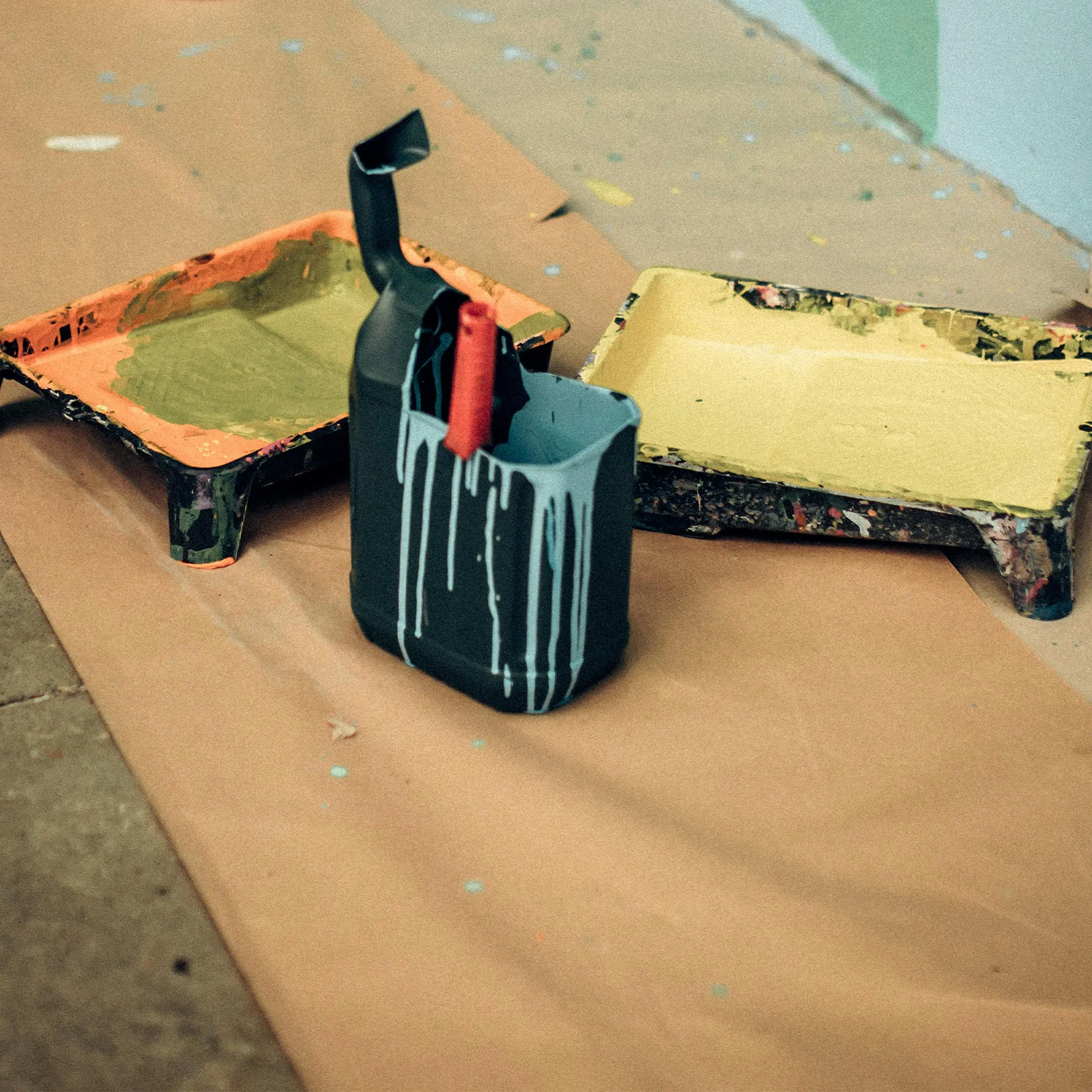 

10pcs Set For Watercolor Acrylic Gouache Wall Art Student Supplies Pigment Paintbrush Flat Tip Paint Painting Tool Art Painting