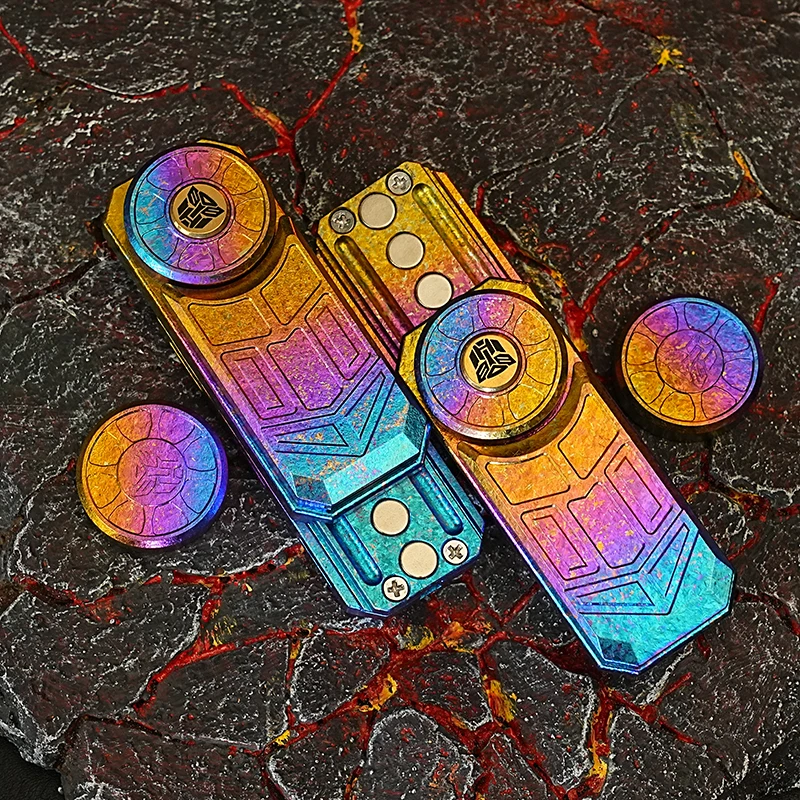HalooPlayer Harl Fidget Toy Slider Spinner Stress Reliever Metal Anti-Stress Anxiety Toy for Autism Relief