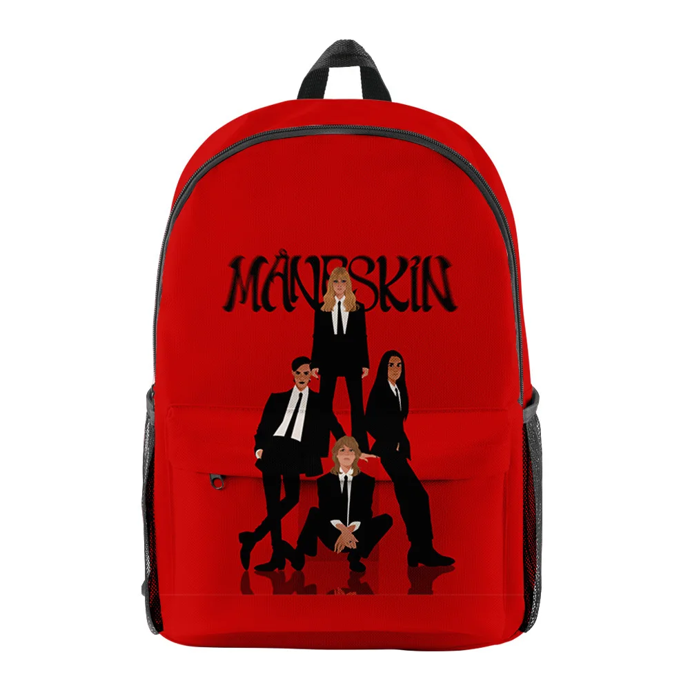 

Trendy Youthful Maneskin Student School Bags Notebook Backpacks 3D Printed Oxford Waterproof Boys/Girls Funny Travel Bags