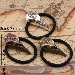 Fashionable And Exquisite New Retro Viking Crow Skull Punk Hairband Hair Tie For Women Versatile Jewelry Accessories Wholesale