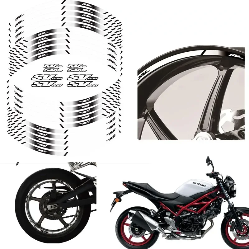 For SUZUKI SV650 Motorcycle Parts Contour Wheel Decoration Decal Sticker - 4 Acsessories