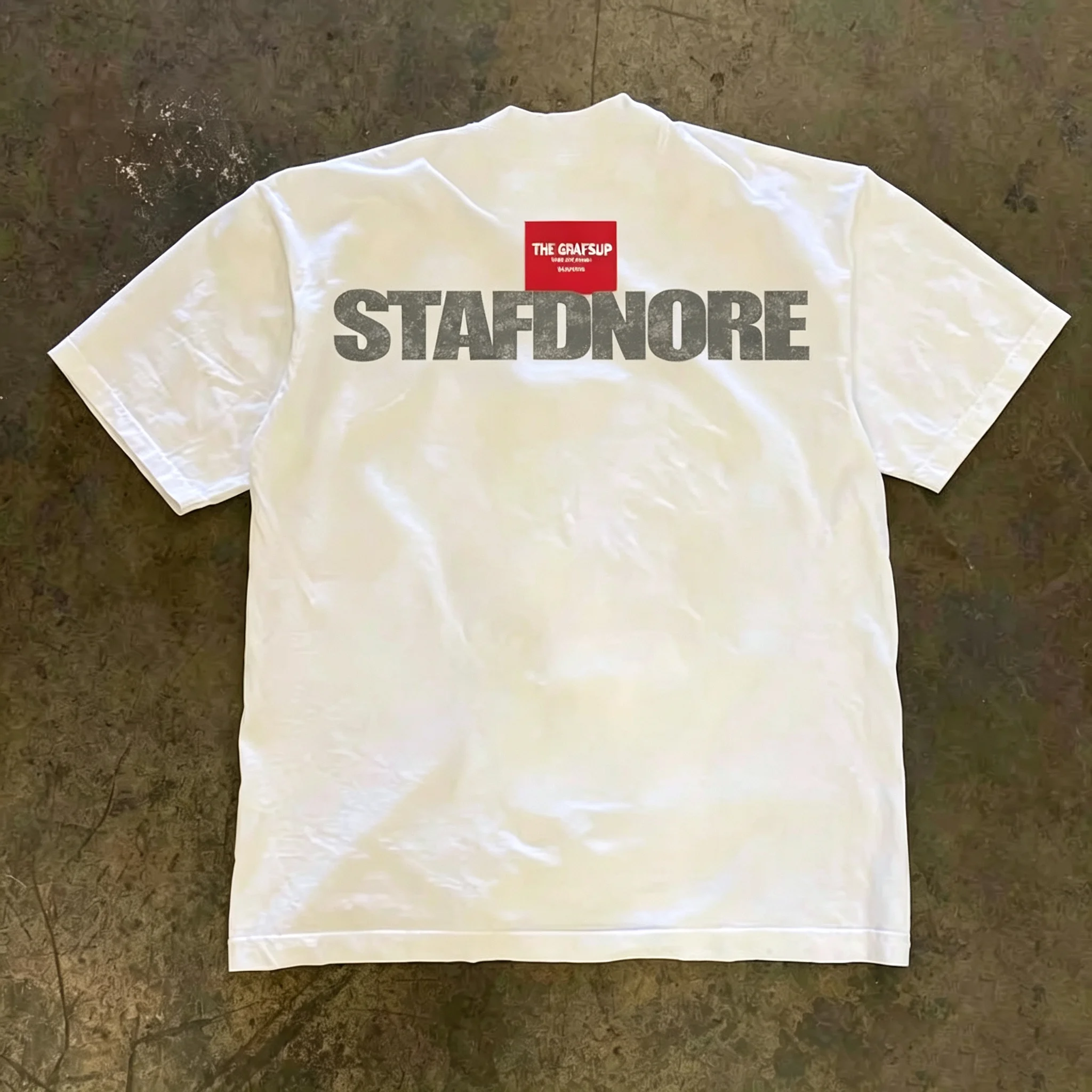 Pure Cotton Short Sleeve T-Shirt Double Thread Loose Fit Men's Style Breathable Summer Fashion Retro American Couple Tops