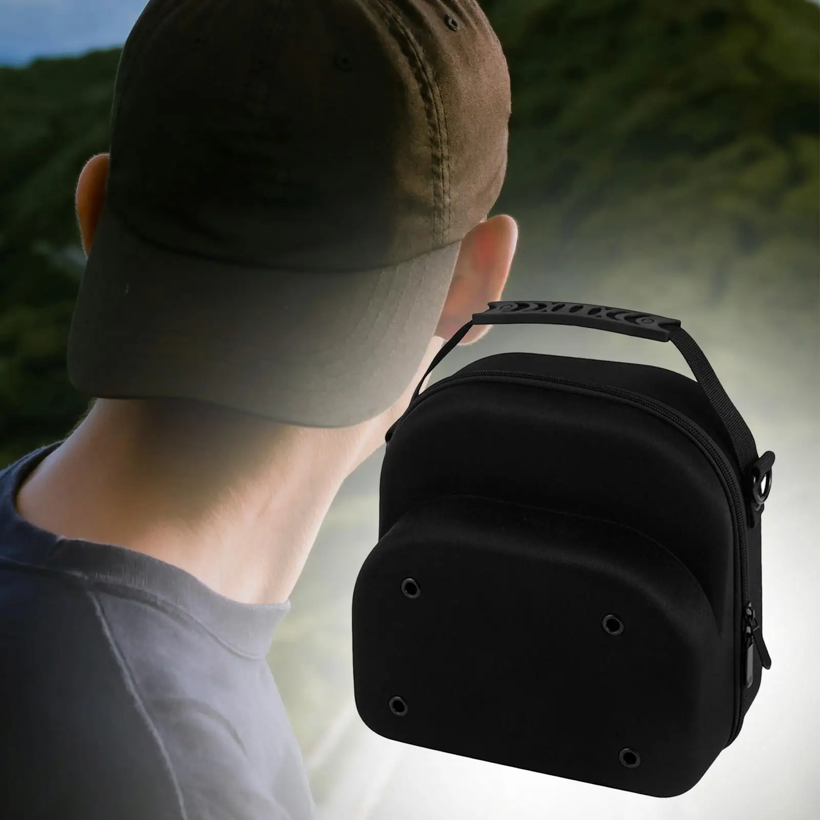 Hat Case for Baseball Caps Protective Case Durable with Adjustable Shoulder Strap Hat Storage Bag Baseball Hat Carrier Case