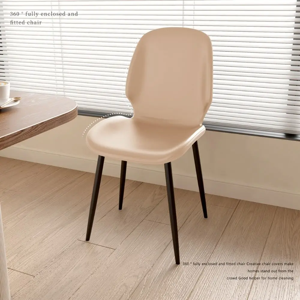 PU Leather PU Leather Chair Cover Oil Resistant Scratch Proof Waterproof Seat Slipcover Elastic Waterproof Leather Chair Cover