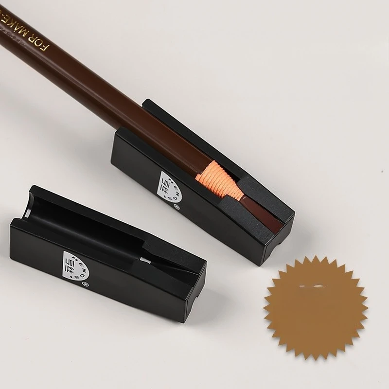 Augenbrauenstift-Spitzer mit Zugleine, Augenbrauenstift für Anfänger, Entenschnabel-Spitzer, Eyeliner, Augenbrauenstift-Schärfwerkzeug