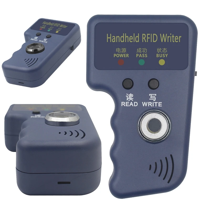 Lector duplicador de tarjetas RFID + llavero 5XT5577 125Khz TM copiadora clonador de llaves para tarjetas con chip EM4305 CET5200 TM