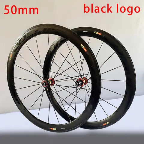 700C Road Bike Cosmic Elite Wheels Brake 40/50mm Bmx Bike Gear Wheelset Compatible for Shimano Sram Disc Red Hub Bicycle Wheels