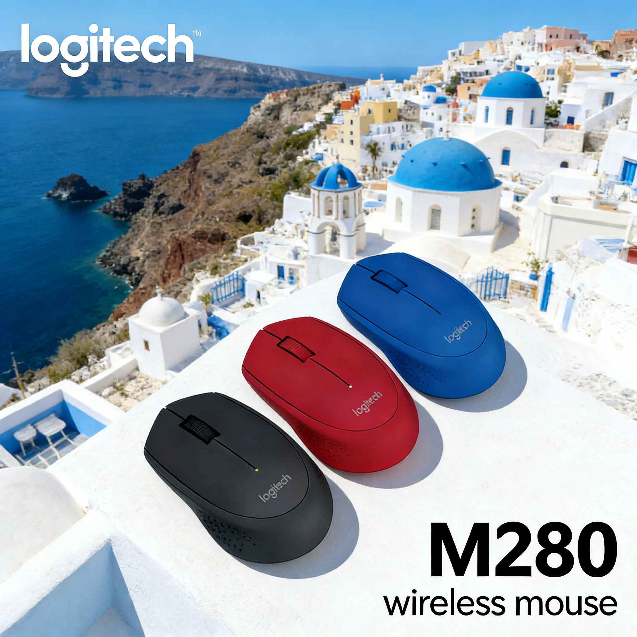

Logitech M280 Wireless Mouse for Laptop Desktop, Portable 2.4G USB Receiver, Suitable for Gaming Office Home Men Women Use