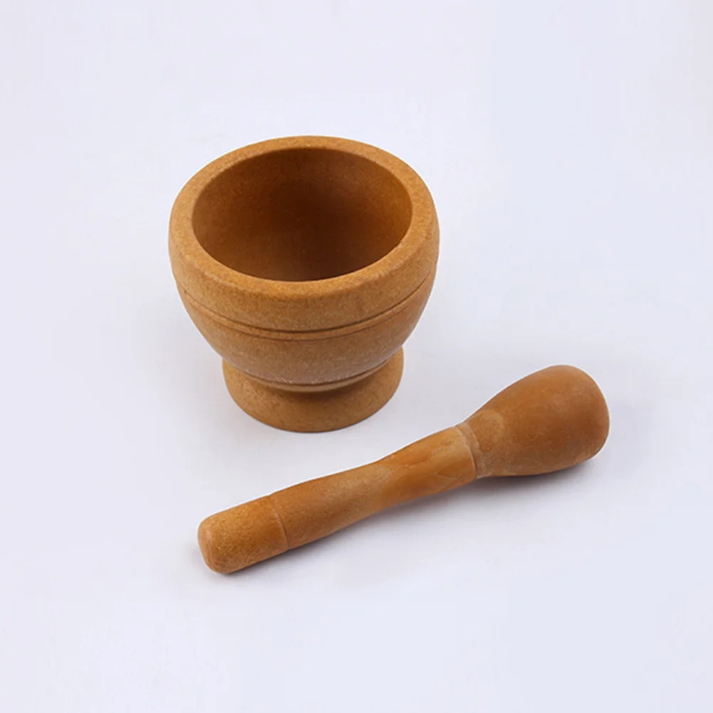 

Пластиковый пресс для чеснока, мясорубка из полипропилена, кухонный инструмент для дробления специй и трав, легко чистится, современный дизайн, цвет дерева, кухонные принадлежности