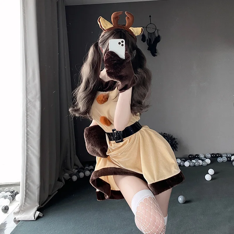 مجموعة جديدة لعام 2024 من Cisas orm S Claus loween أزياء كاملة أزياء Cisas ملابس نسائية للمسرح العرقي #3