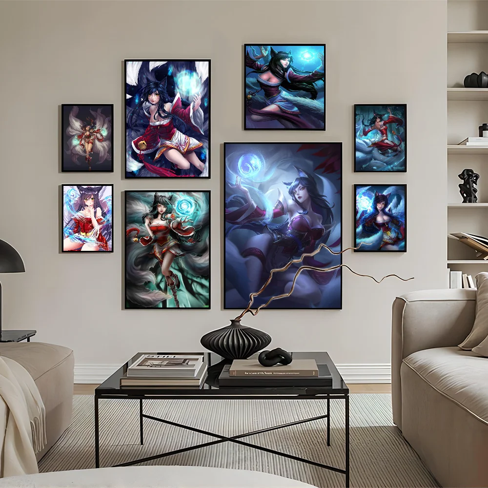 

L-O-L Gamg AHRI Print Movie Sticky Posters Whitepaper Sticker DIY Room Bar Cafe Posters Wall Stickers