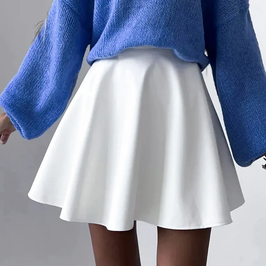 French Minimalist White Skirt, Niche Design, A Line, New Style, Temperament, Commuting, Summer, Half Skirt, 2022