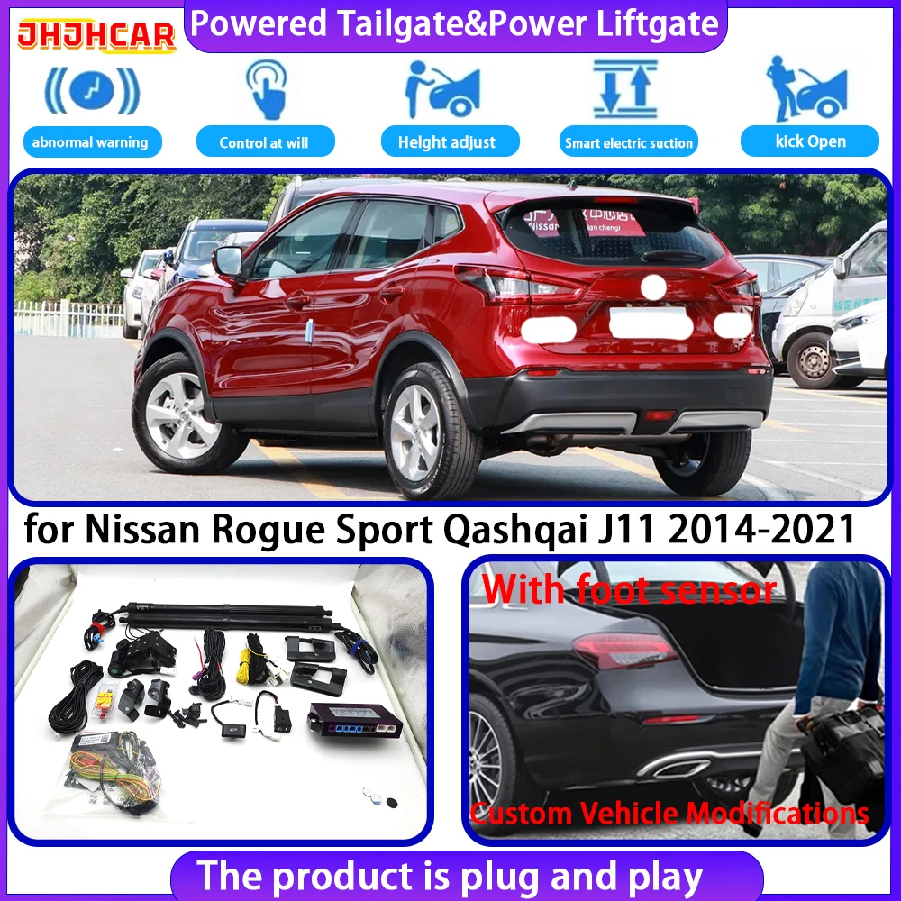 JHJHCAR for Nissan Rogue Sport Qashqai J11 2014-2021 Smart Automatic Electric Powered Tailgate Power Liftgate Tailgate System