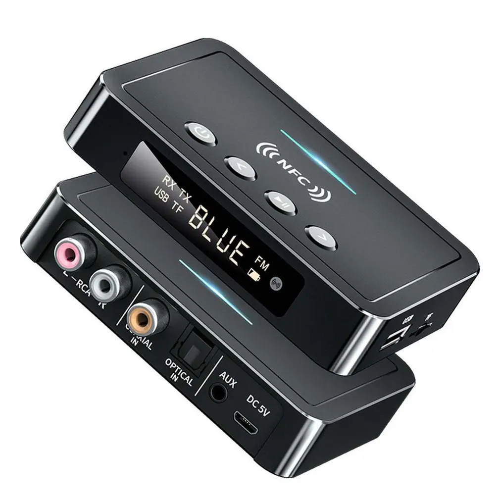 

NFC Bluetooth-compatible Audio Transmitter Receiver RCA 3.5mm AUX Jack USB Music Wireless Adapter For Car PC TV Headphone