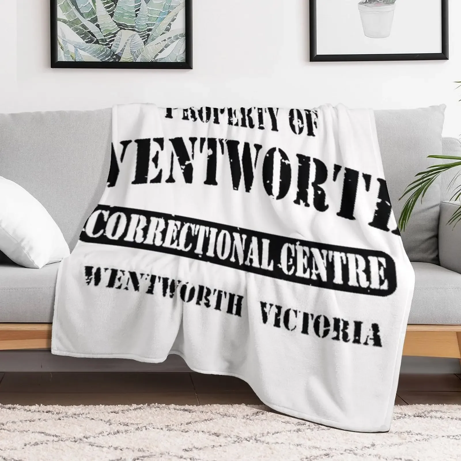 Wentworth Correctional Center Throw Blanket All Season Soft Lightweight Blanket for Home
