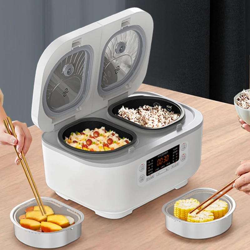 #D30W1 Double 1.5L inner pot rice cooker Mini Smart Small Rice Cooker Household Multi-Function Rice Cooker 2-3 People