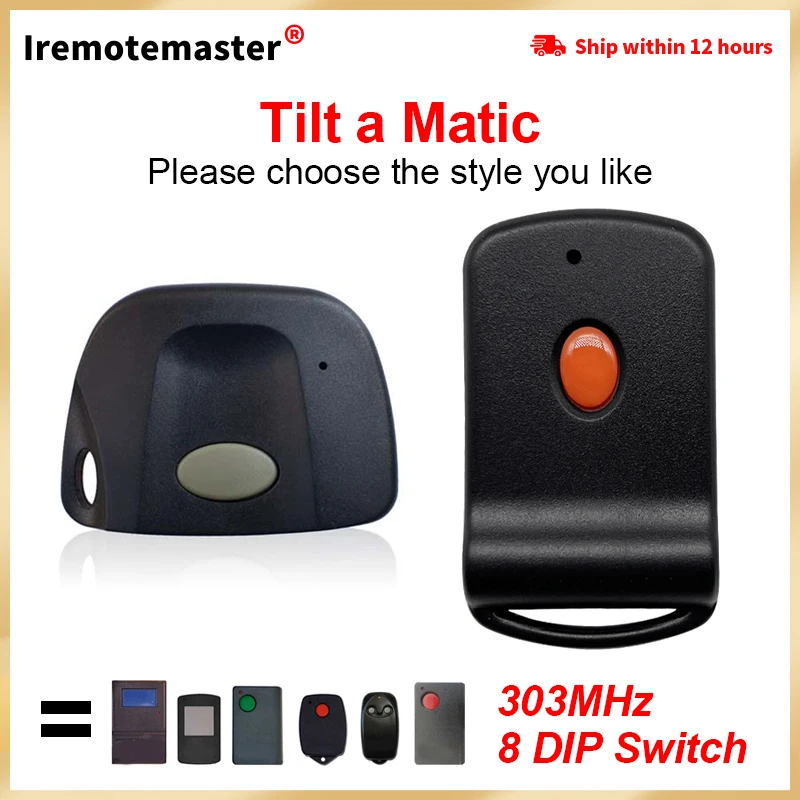 

Compatible with Doormate Garage Remote 700t TRG107 TRG306 TR300 TRV300 TRG 303 306