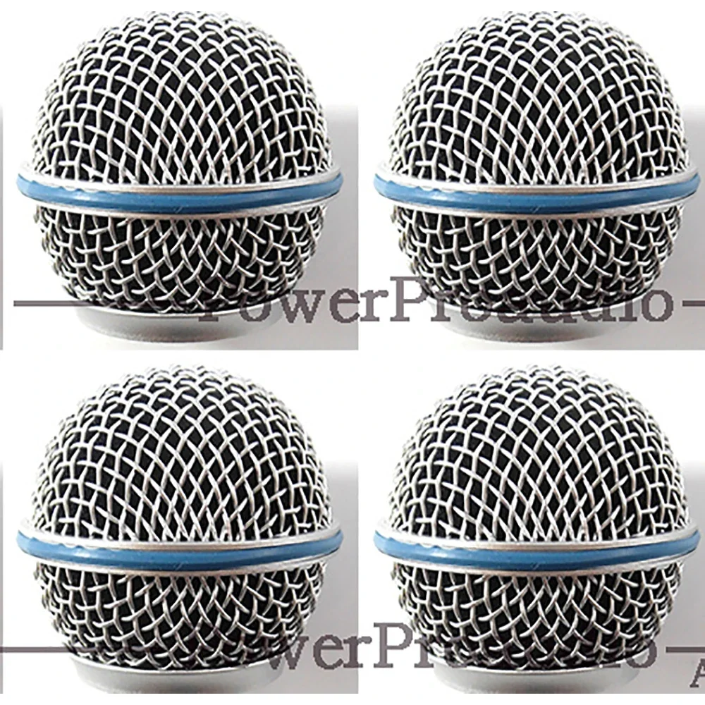 4 x Cartridge grill For SM 58 SM58LC SM58S SM58SK Wired Microphone Capsule Cardioid