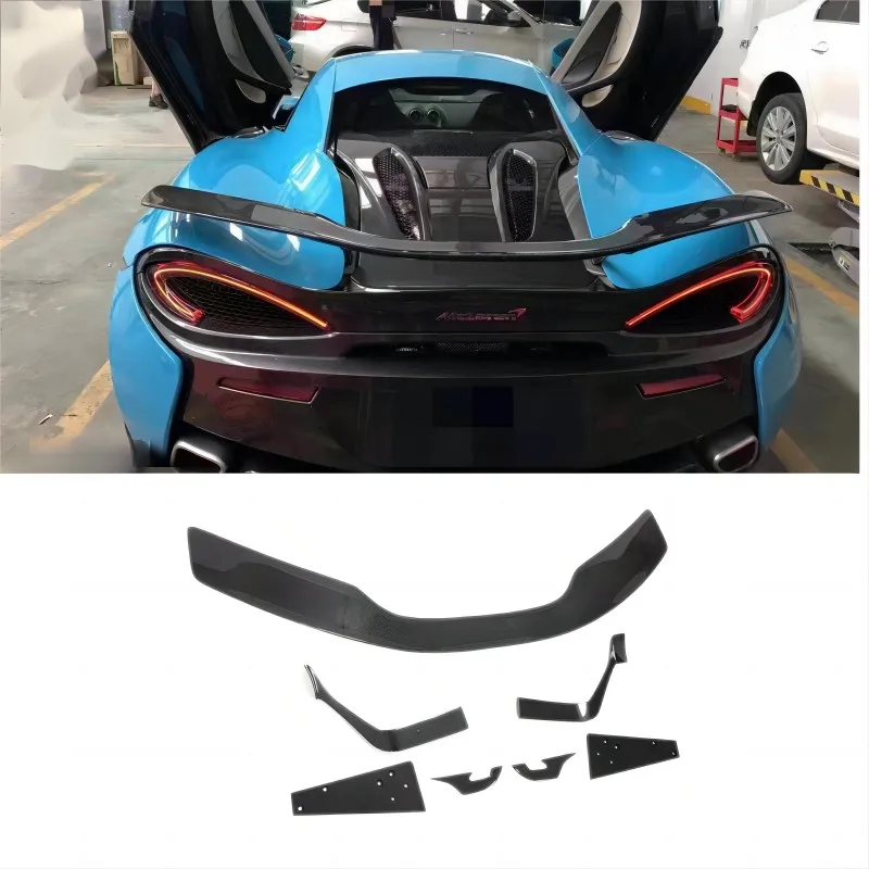 

For McLaren 540 570s 570 GT 2016 2017 2018 2019 2020 2021 2022 High Quality Real Carbon Fiber Car Rear Wing Trunk Lip Spoiler