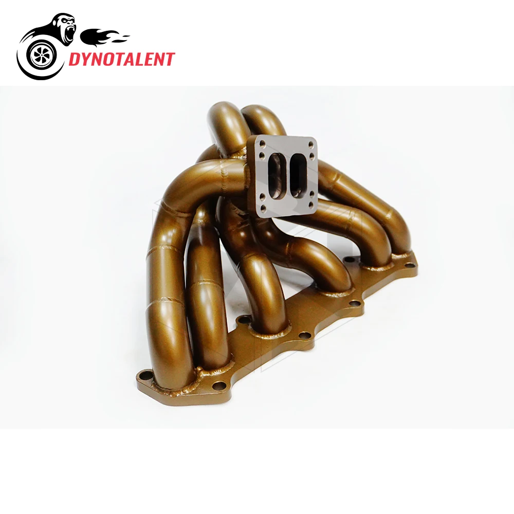 DYN RACING Manifold For ToYo Ta 1JZGTE VVTI 1JZGTE VVTI Ceramic Coating Steam Pipe 3mm Thick SS304 T3/T4 Twin Scroll Manifold view 2