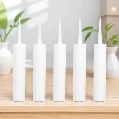 Tubes de calfeutrage vides en plastique, 5 pièces, rechargeables, pour réparation de carrelage, époxy, outil d'amélioration de l'habitat, applicateur de colle pour verre