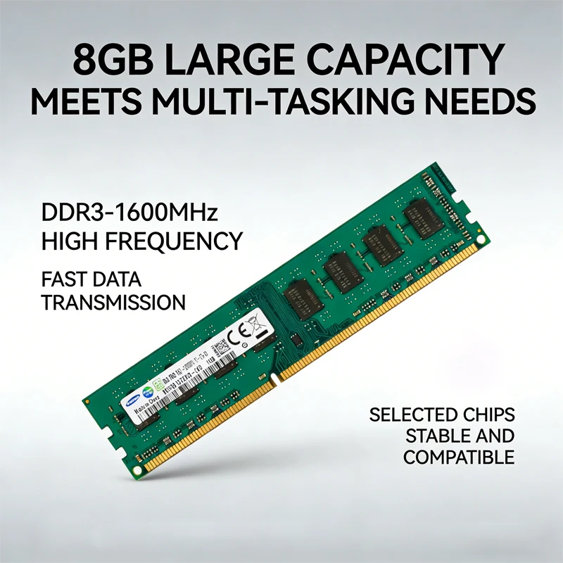 

SAMSUNG DDR3 DDR3L RAM 8GB 4GB 1600MHz 1333MHz 1866MHz Desktop Memory PC3-12800U DIMM 240Pins 1.5V 1.35V Memoria RAM DDR3