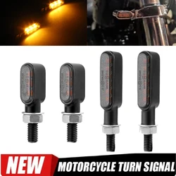Mini Motorcyle Led Turn Signal Lights Amber Flashing Light Blinker Turn Signal Lamp For Cafe Racer 12V 3LED Moto Indicator Lamps