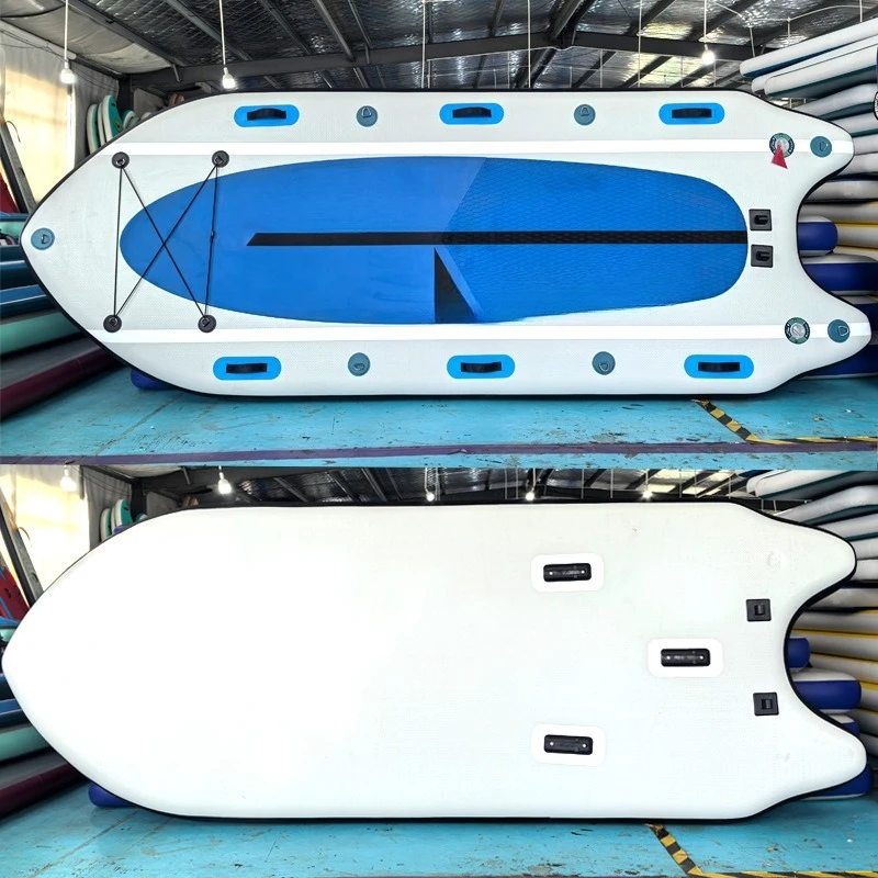 Diaoluya pulp board rescue rowing boat widened and thickened battle stand stroke inflatable folding simple
