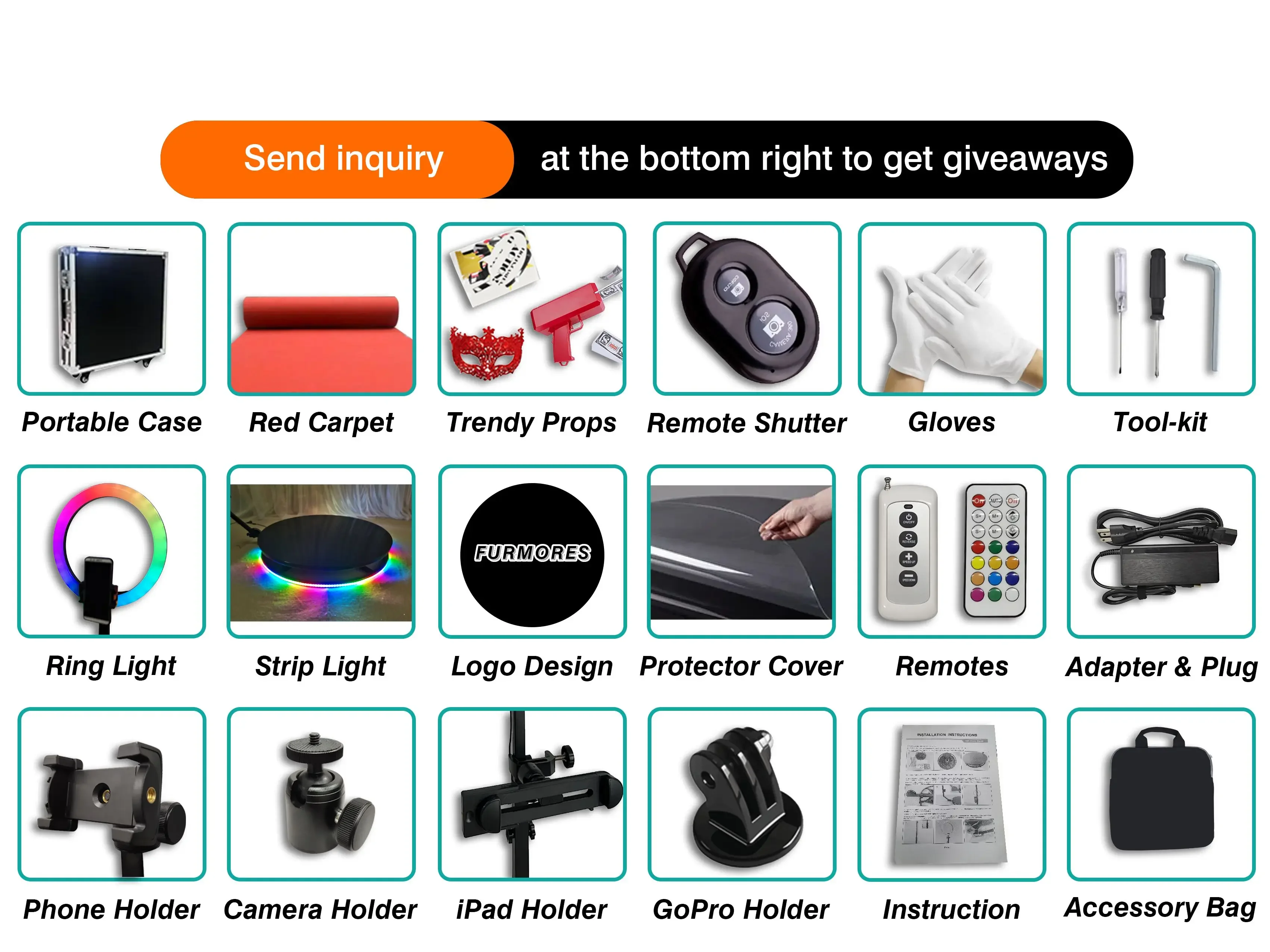 

Slow Motion Portable 360 Video Booth Photobooth 360 Degree Rotating Camera 369 Photo Booth Automatic Manual Spin Hot sales