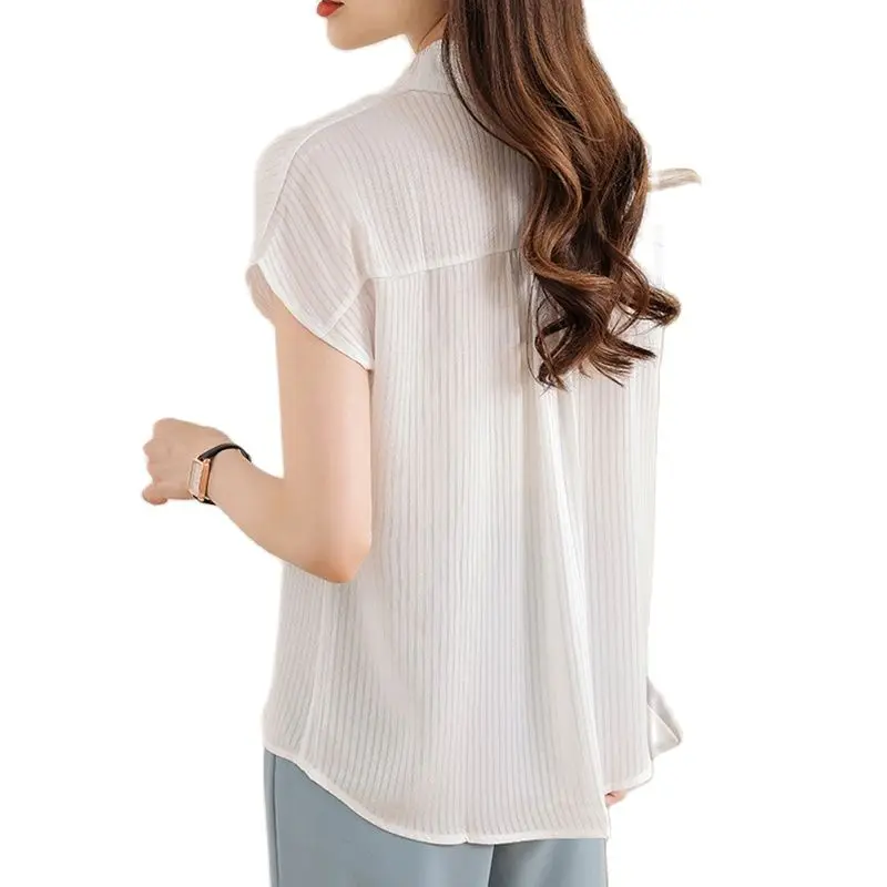 New elegant ladies shirts Fashion women blouses New chic Spring autumn causal short sleeve blouses mujer blusas