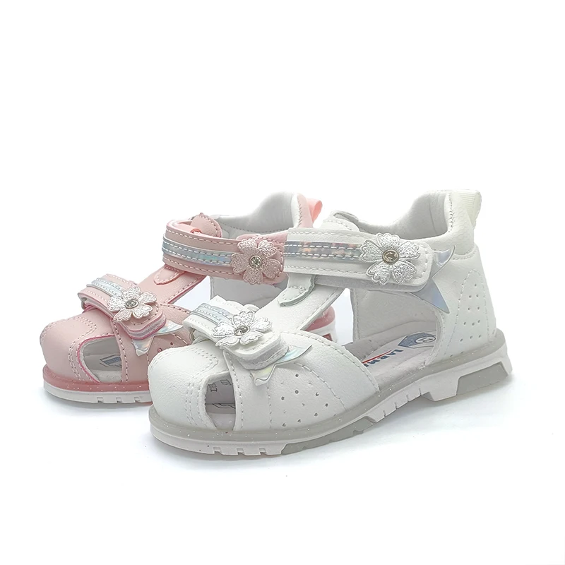 

Super quality 1pair arch support Children gir Leather Orthopedic sandals , New shoes girl sandals