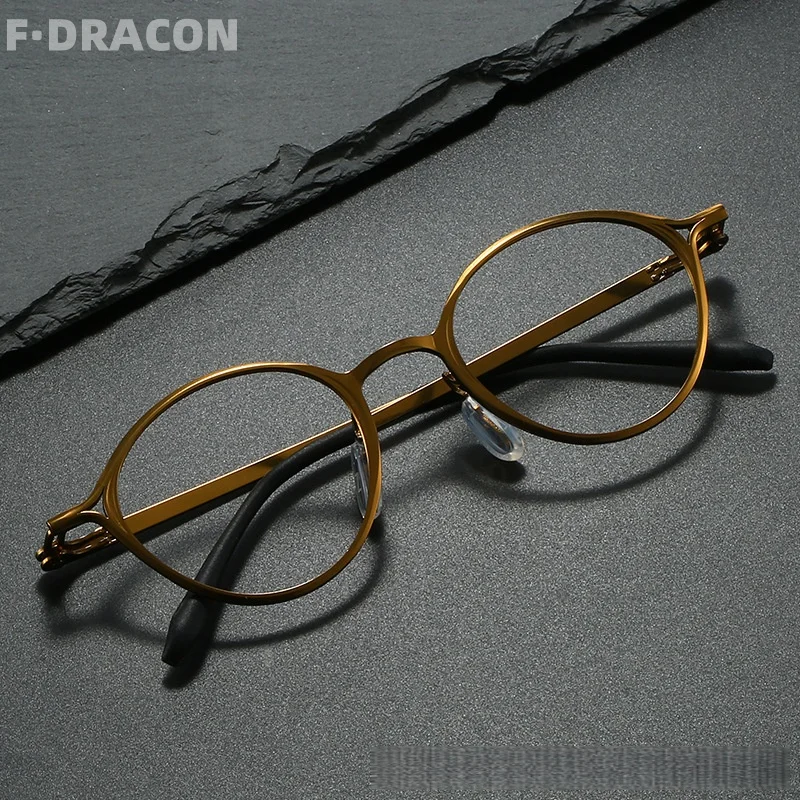 

New Metal Eyeglass Frame Ultra Light Oval Men's Eyeglass Frame Retro Anti Blue Light Optical Prescription Frame Women 269
