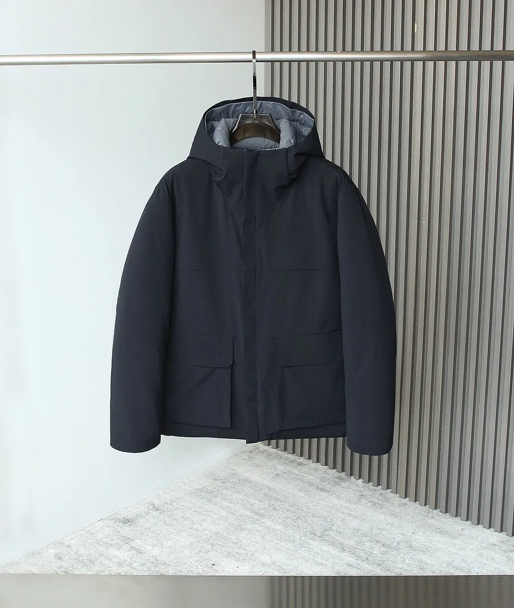 

BILLIONAIRE 2025 Men's Selected White Duck Down Ultra Soft Fullness Puffy Hooded Jacket Coat, Sizes M-XXXL.