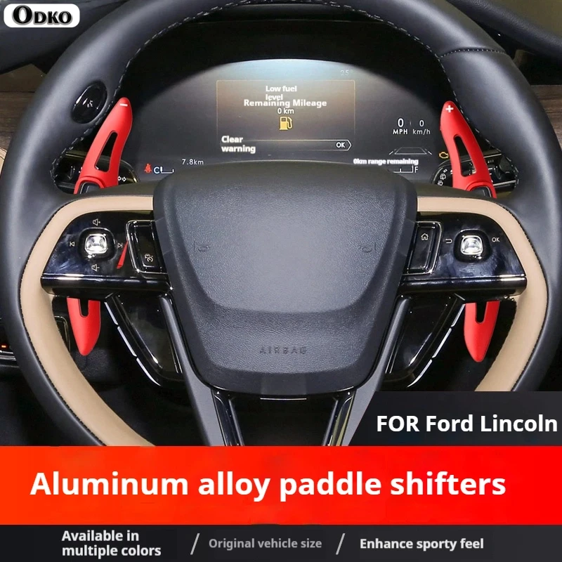 

For Lincoln Nautilus 2019-2022 model Car Accessories Aluminum Alloy Car Steering Wheel Gear Shifters Paddle Shift Extension