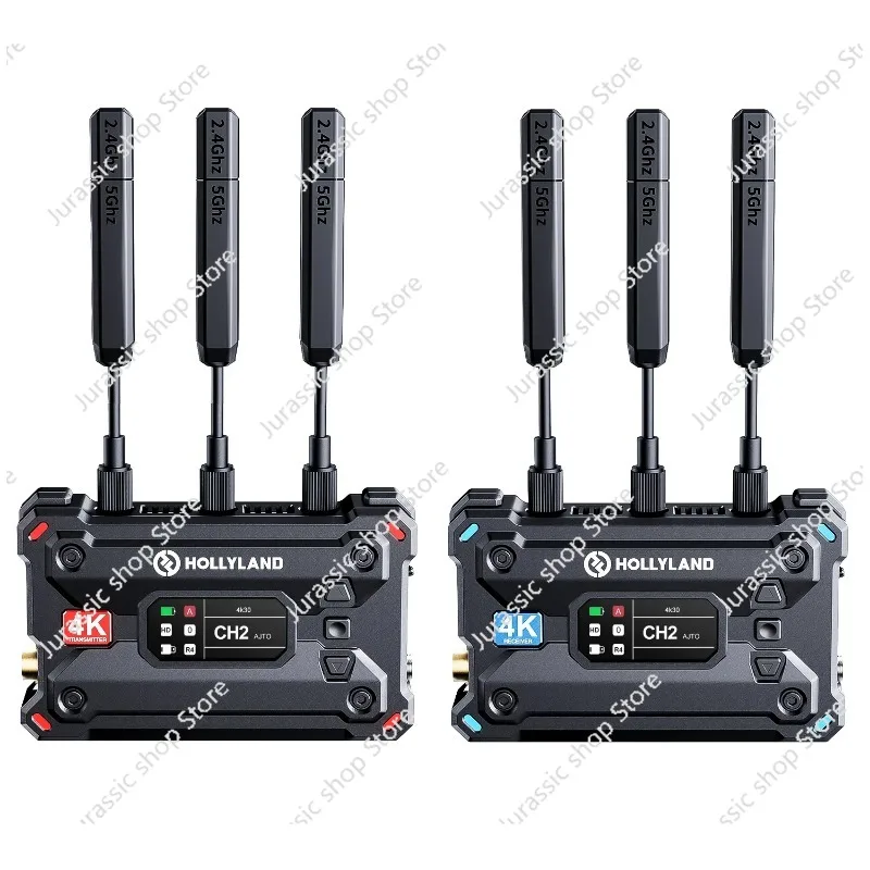 

Hollyland Pyro S Wireless Video Transmission System HDMI SDI 4K30 1080p60 1300ft Los Range 50ms Latency UVC Live Stream