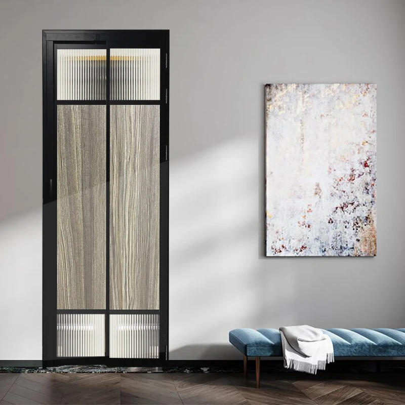 

extremely narrow frame pd door kitchen folding sliding flat open integrated frame pt bar earth ultra-white