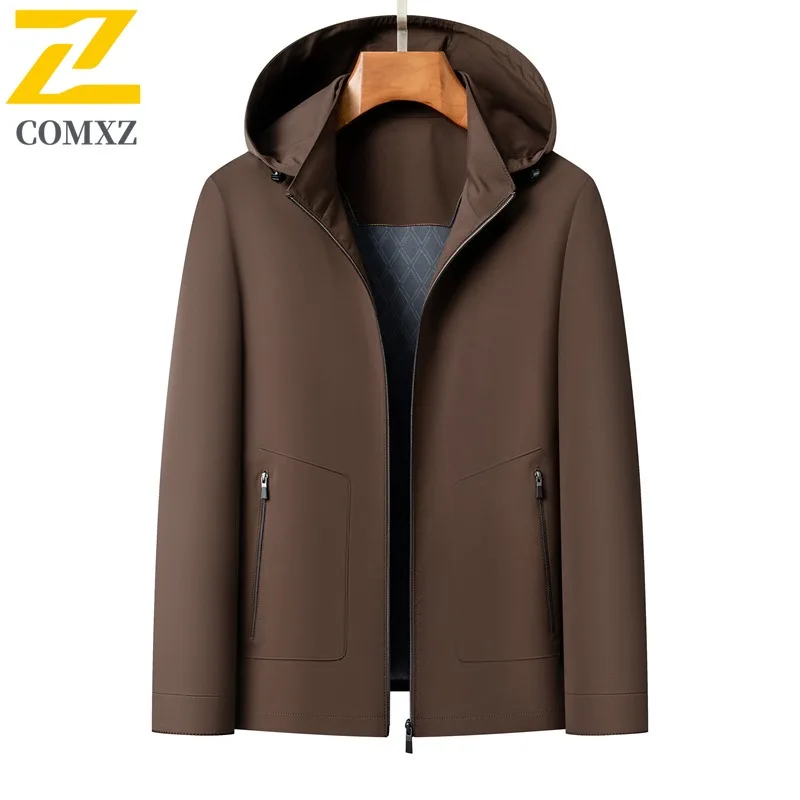 

​Men's Windproof Softshell Jacket Outdoor Sports Waterproof Breathable Hiking Windbreaker Casual Zipper Hooded Tactical​ Coat