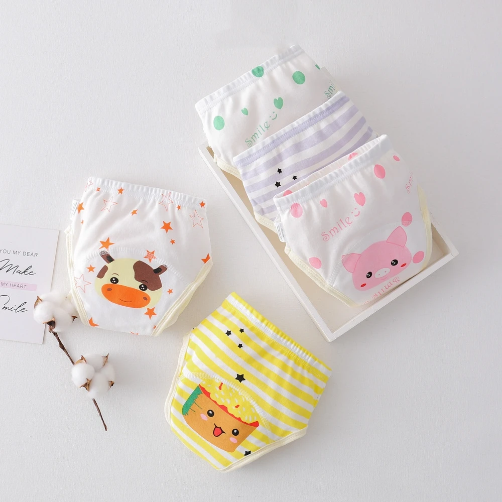 الطفل مقاوم للماء قابلة لإعادة الاستخدام القطن السراويل التدريب ، السراويل الرضع ، حفاضات القماش ، الحفاضات ، سراويل الطفل ، تغيير الحفاض ، 6 طبقة