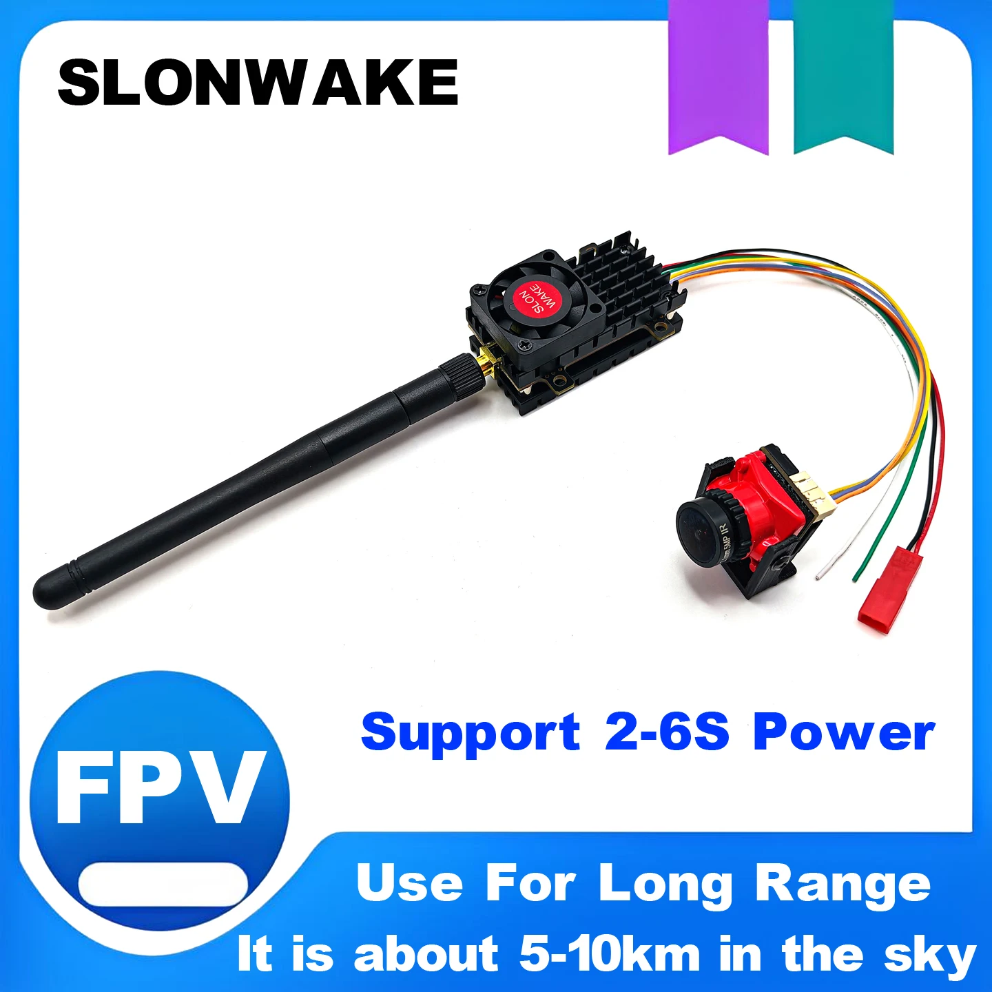 FPV Camera 1800TVL Mini FPV Camera 2.1mm Lens and 5.8g 3W High Power VTX 48CH Digital VTX Video Transmitter for RC FPV Drones