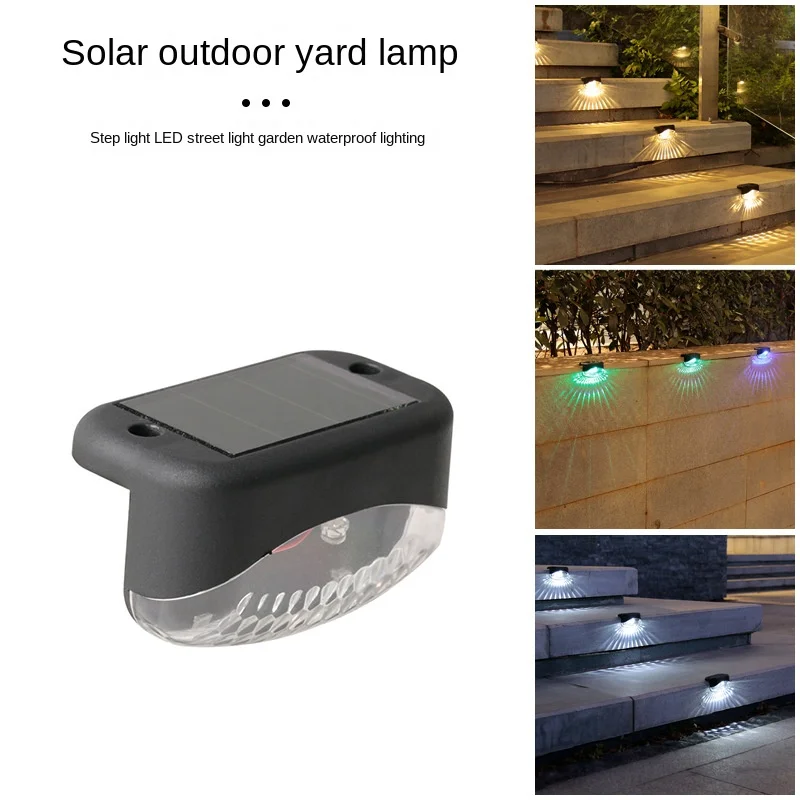 

Outdoor Garden Solar Lights Terrace Guardrail Step Light Landscape Lamp Garden Accessories Waterproof LED Solar Stair Light