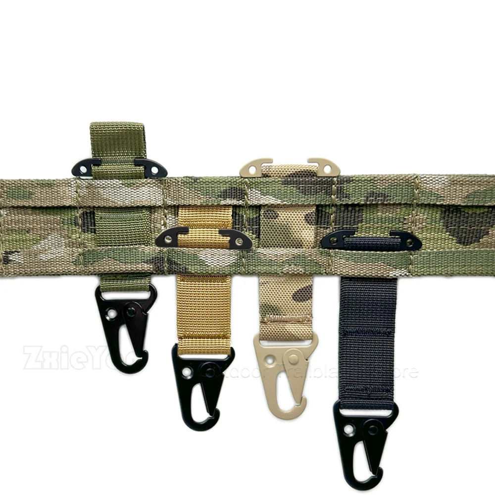 Taktische Clash Haken T-Mount Z-Schnalle Molle Gurtband Clip Olecranon Metall Outdoor Kummerbund Gürtel Jagd Weste Zubehör – Detail 9