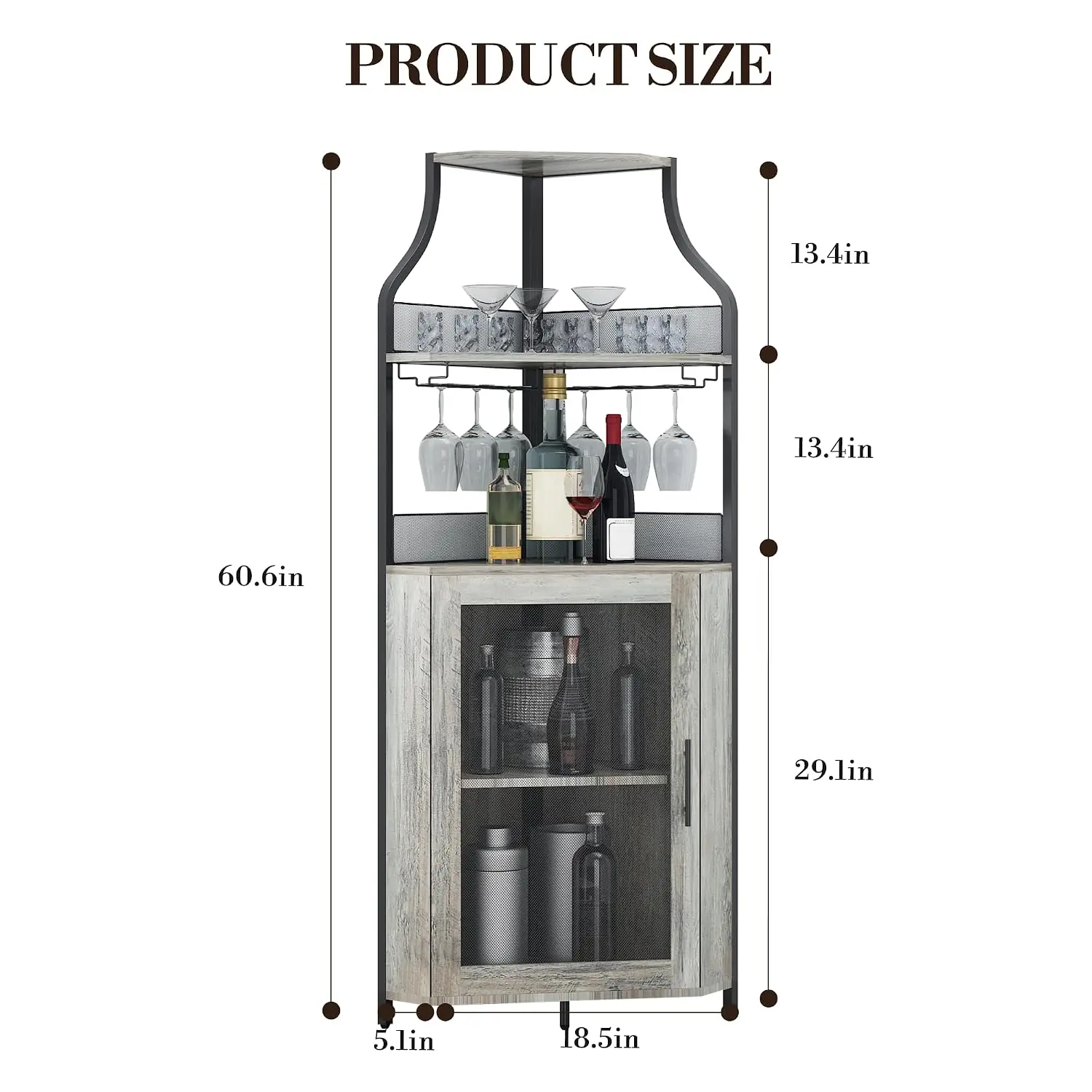 Corner Bar Cabinet 61