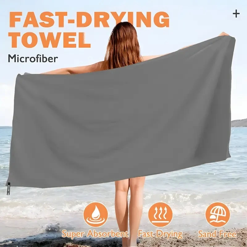 

Sports Quick Dry Towel Microfiber Towel Travel & Sports &Beach Towel for Running Swimming Backpacking Gym Beach Yoga Golf